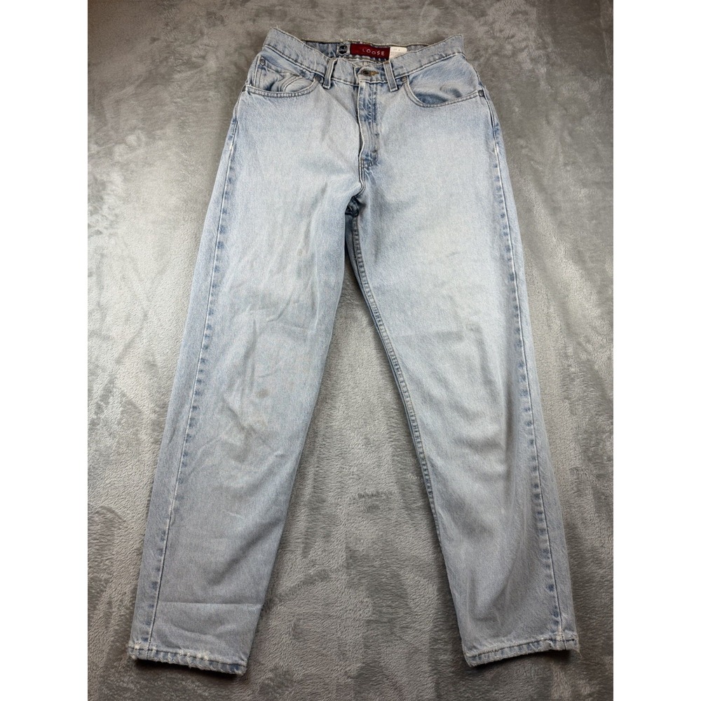 Levis Silvertab Jeans Women's 7 Loose Fit (28x30) Straight‎ Leg Blue Y2K 2006